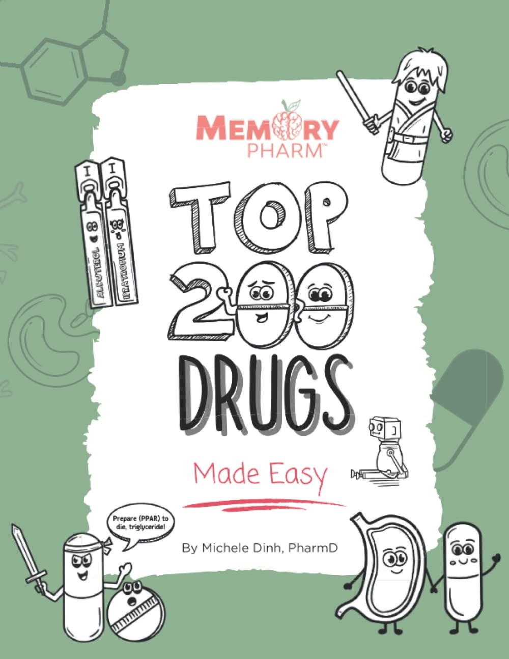 Top 200 Drugs Made Easy: Pharmacology Coloring Book - Image 2