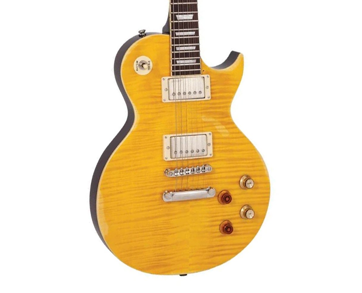 Vintage Icon Series V100 Electric Guitar - Lemon Drop - Open Box