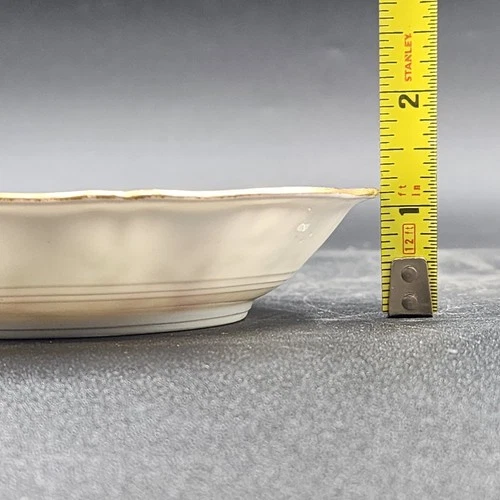 4 Limoges Obst Dessert Schalen 5,5" Die Ardennen Rosa Rosen Gold Haviland Frankreich - Bild 11 von 11