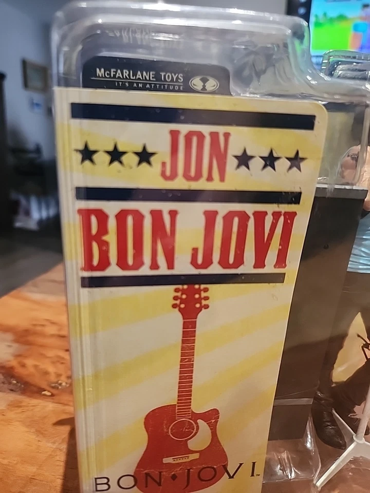 Figura de acción Jon Bon Jovi nueva sellada 2007 McFarlane Toys Amricons Foto 2 de 4