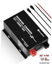 Pure Sine Wave Inverter Charger, Power Inverter with 55A LiFePO4 Battery 1000W