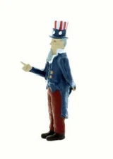 HO scale Figure UNCLE SAM in full Red White & Blue comes Painted 1/87 scale