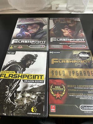  Windows PC Spiele--OPERATION FLASHPOINT Bundle 4x in sehr gutem Zustand