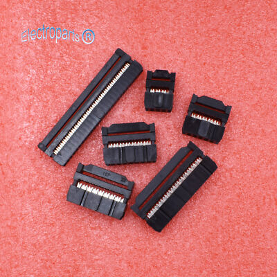 10PCS FC 6P-50P 2.00/2.54mm Pitch IDC Female JTAG Socket ISP Connector US