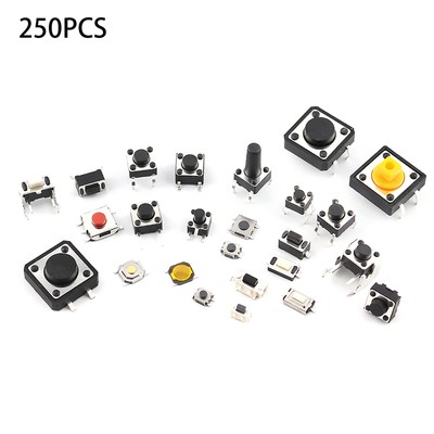 25-Type Assorted Micro Switch Push Tact Button ON/OFF Touch Button Switch Kit sa