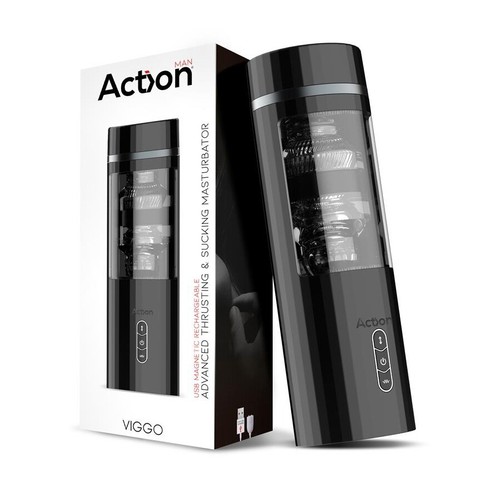 MASTURBATEUR VIBRANT & AUTO Masturbateur automatique Viggo Succion et Vibrations - Photo 2/7