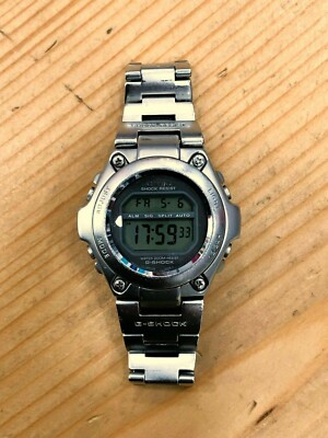 CASIO G-SHOCK 1569 (MRG-100) Vintage Digital Watch STAINLESS 200M
