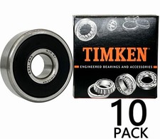 NEW 10PACK TIMKEN 6301-2RS 12X37X12MM Double Rubber Seal Bearings