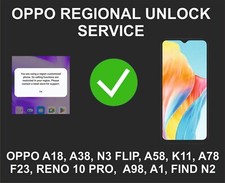 Oppo Region, Regional Unlock, A2, A79, Find N3, A2X, A18, A2 Pro, A38, Find N3