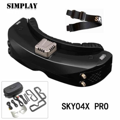 SKYZONE Black SKY04X PRO FPV Video Goggles Head Tracker for FPV