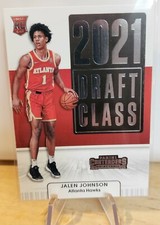 Jalen Johnson 2022 Contenders 2021 Draft Class Rookie Card No. 20 Atlanta Hawks