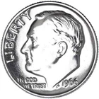 1966 Roosevelt Dime Uncirculated US Mint