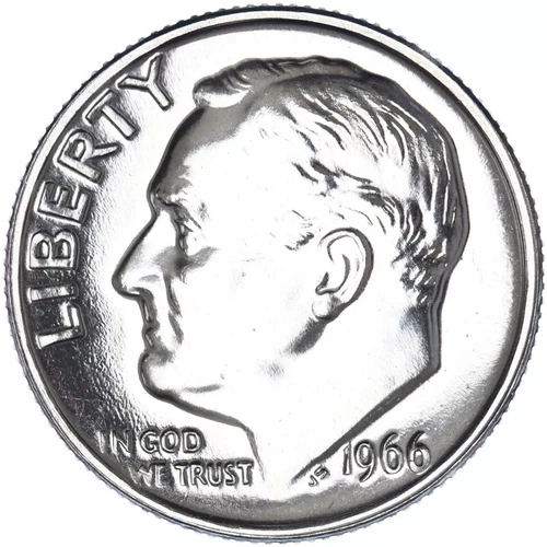1966 Roosevelt Dime Uncirculated US Mint