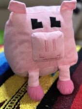 Minecraft Fun Express Plush pig stuffed animal pink Nice