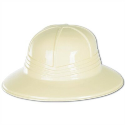 Plastic Safari Sun Helmet Hat Costume Prop Safari Jungle Zoo Party