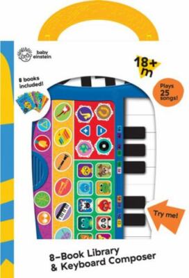 Baby Einstein - My First Music Fun Keyboard Composer & 8 Sound Book Library - P
