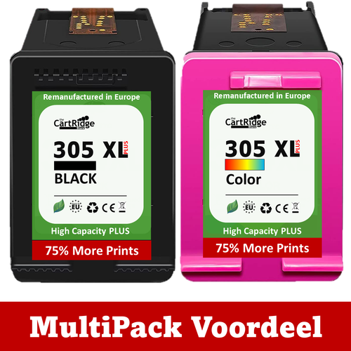 Huismerk HP 305 XXL Inktcartridge | Diverse MultiPacks & Los | XL: Meer Prints - Afbeelding 1 van 5
