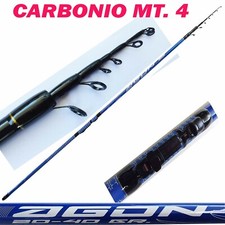 bolognese mt. 4 canna da pesca carbonio mulinello pesca trota carpa lago fiume