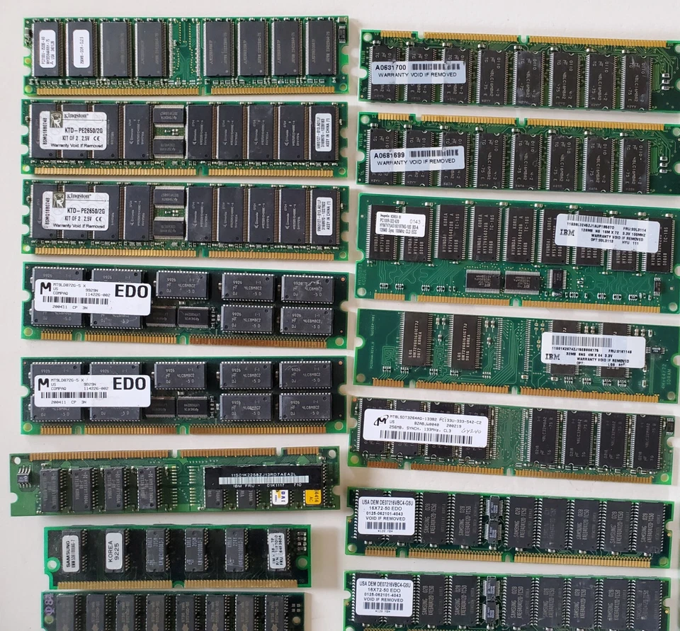 HUGE Lot Memory RAM  Components Server Workstation Laptop Circuit Board Pieces Foto 4 de 4