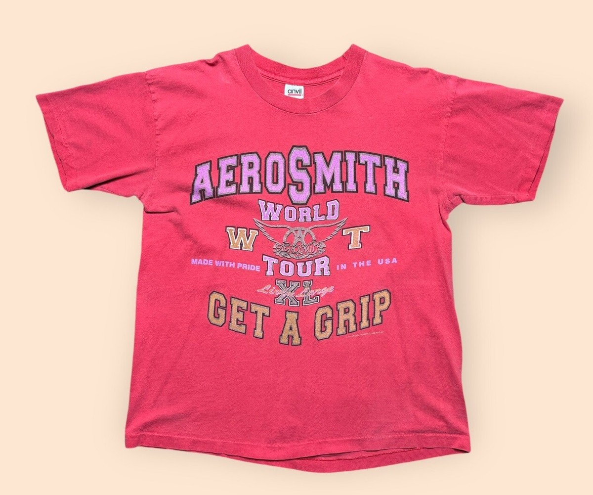 Aerosmith T Shirt 1993 Get A Grip Tour Original Vintage Mens Large 