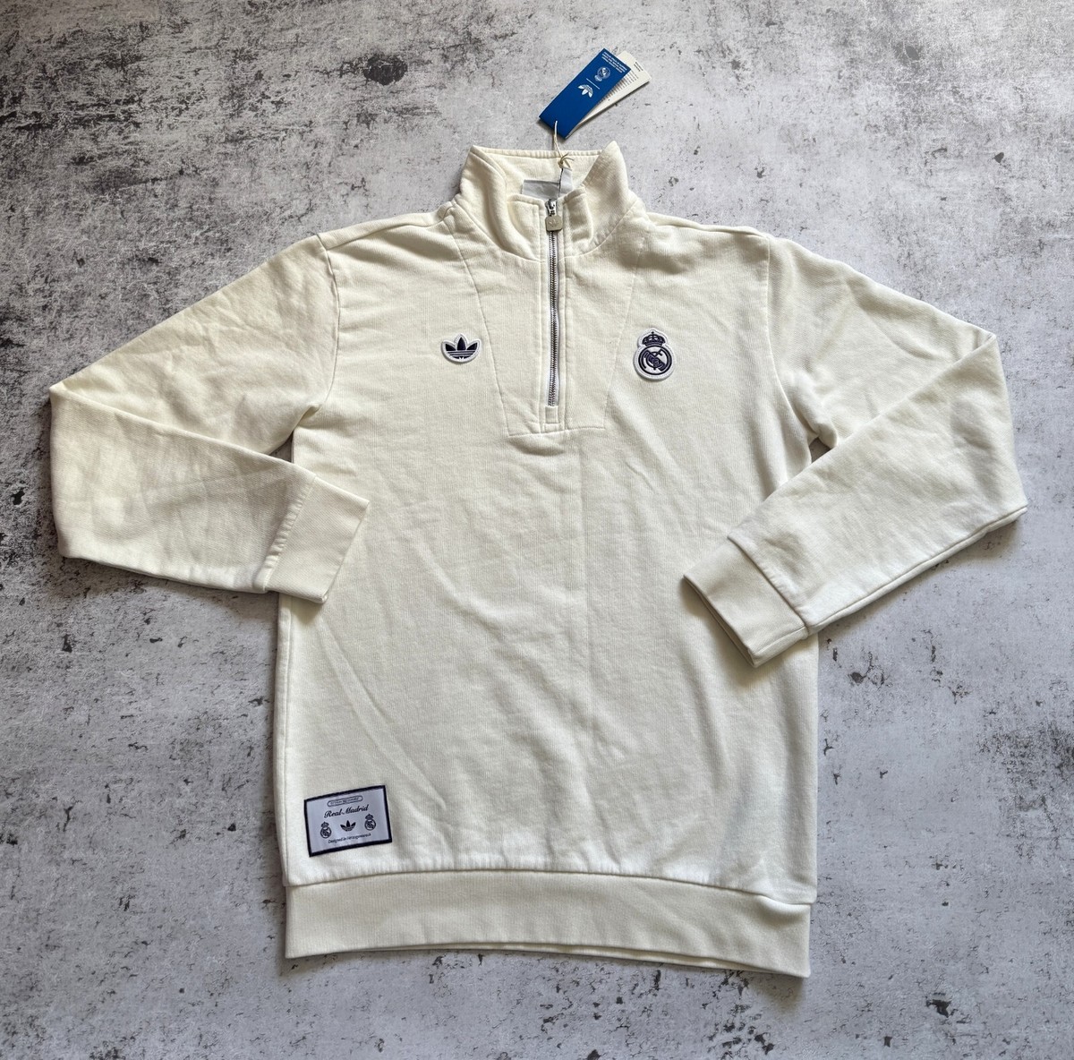 adidas Real Madrid Terrace Icons Half-Zip Top JF2574 XL | eBay