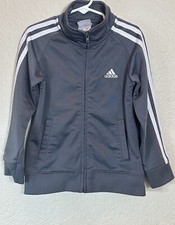 Adidas Jacket Grey by Boy's with zipper Size 5