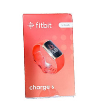 Fitbit Charge 6 Bluetooth Activity Tracker - Champagne Gold Case / Coral Band