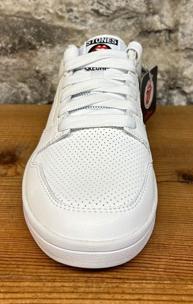 ❤︎H❤︎ SKECHERS x ROLLING STONES CLASSIC CUP EURO LICK White