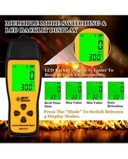 NEW HANDHELD CARBON MONOXIDE METER CO GAS LEAK DETECTOR ALARM PRECISION PPM TEMP
