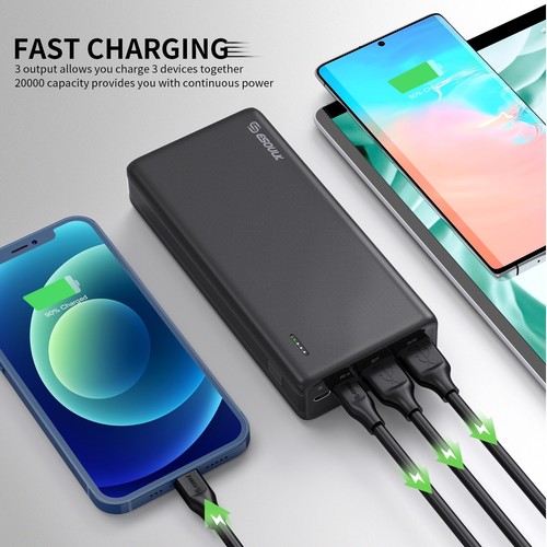 Portable Charger, 22.5W 20000Mah USB C in & Out Power Bank Fast Charging - Picture 5 of 14