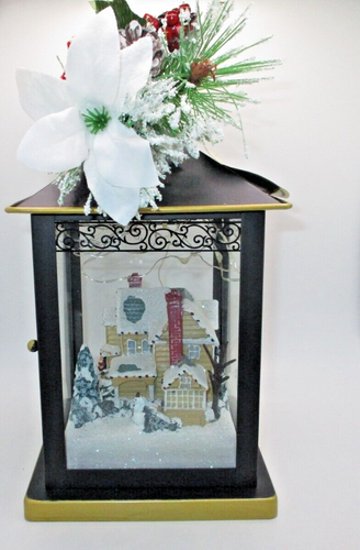 Bradford Exchange Thomas Kinkade JOY Christmas Lantern Sparkle Of Season - Picture 4 of 7