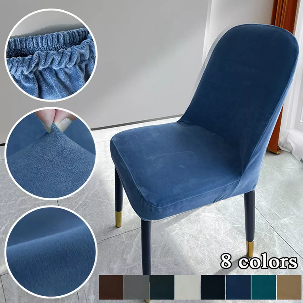 Blue dining on sale chair covers