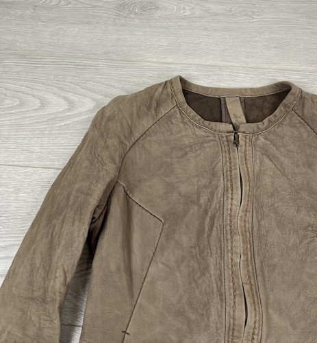 Chaqueta de cuero de piel de cordero Isaac Sellam Experience Avante Garde para mujer talla S - Imagen 6 de 17