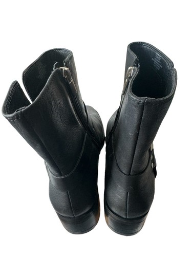 Sole Society Karisa Womens Size 7.5 Ankle Boots Black Leather Harness New - Picture 3 of 8