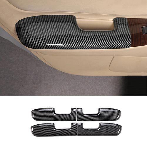 For Toyota Corolla Trim Cover Carbon Fiber Interior Door Armrest Panel 03-08 - Picture 2 of 4
