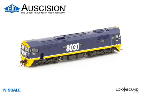 Auscision (N80-10s) 8030 Freight Rail - Blue/Yellow with FR Logos - N Scale DCC - Picture 2 of 3