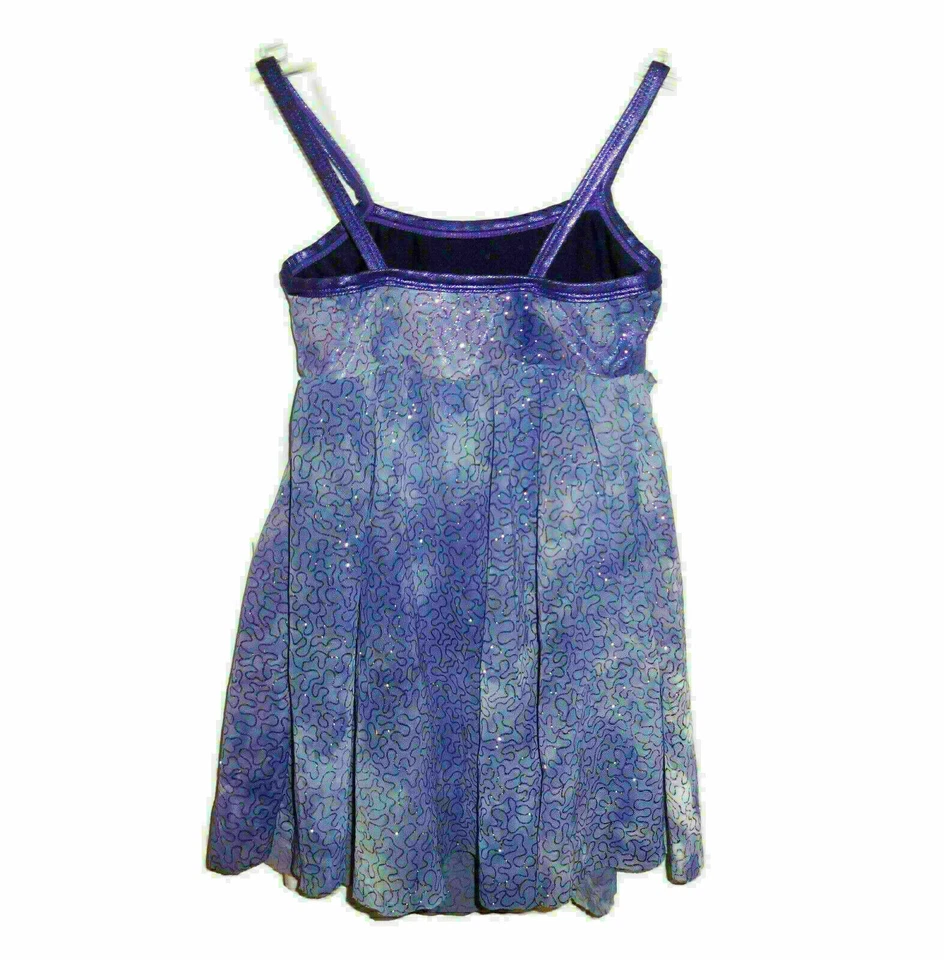 Niñas LEO'S DANCEWEAR Talla CS S Disfraz de Baile Púrpura Brilla Jazz Tap Lírico  Foto 4 de 4