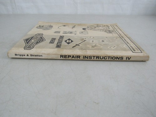 Manual de instrucciones de reparación vintage de Briggs & Stratton IV 4 formularios MS-4750-101 - Imagen 11 de 12