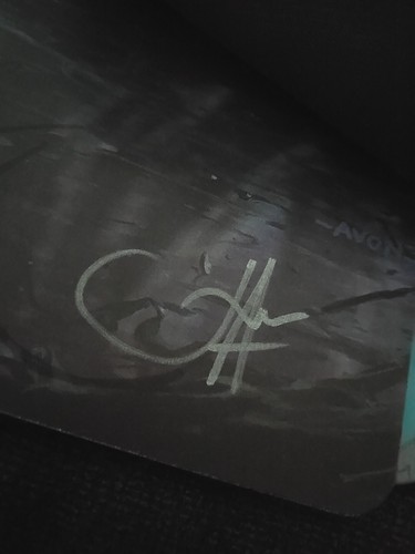 MTG Unstable Swamp Playmat Signed By John Avon Hand Drawn On Magic The Gathering - Picture 5 of 5