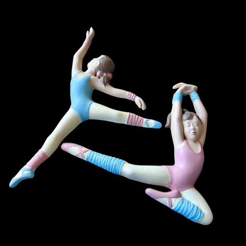 Burwood Products Dancing Ballerina Girls Wall Plaque Home Decor Set Of 2 USA - Picture 2 of 4