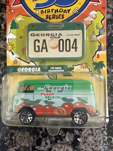 Matchbox Across America 50th Birthday Georgia VW Peaches Panel Transporter 2001 - Picture 2 of 3