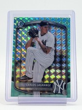 CARLOS LAGRANGE 2025 BOWMAN CHROME AQUA GEOMETRIC REFRACTOR ROOKIE /125 Q6642