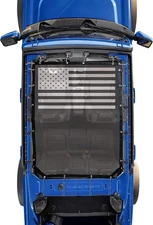 Sunshade for Ford Bronco,Mesh Sun Shade Bikini Top Cover 4 Door, Silver,Black 