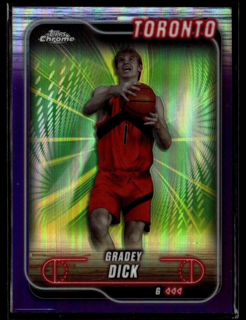 2024-25 Topps Chrome - Purple Refractor #92 Gradey Dick