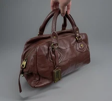 Marc by Marc Jacobs Handbag 2000s Y2k Vintage Leather Brown Bag