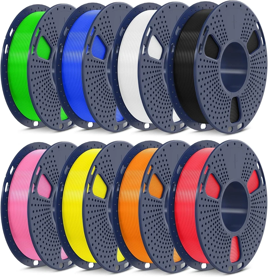 3D Printer Filament Bundle, 8 Colors, 1.75mm PETG, 2kg Total - Image 3 of 4