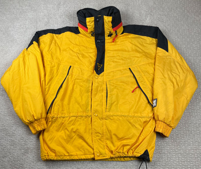 Vintage Helly Hansen Jacket Mens Large Yellow Helly Tech Ski Thinsulate LiteLoft
