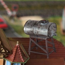 HO Scale Model Water Tank Realistic Sturdy Ornament for Hobbyists Collectors