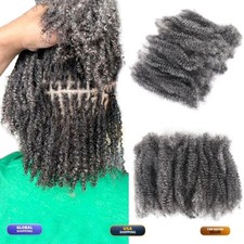 HAPPY&CC 4C Grey Bulk Human Hair Salt and Pepper 14 Inch 50 Gram