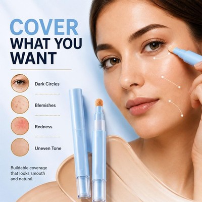 Dual-Effect Concealer & Foundation Eye Concealer - 24 Stunden Langanhaltend Neu
